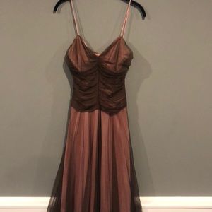 Betsy Johnson Mauve/Brown cocktail dress